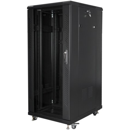 Lanberg FF01-6827-12BL armario rack 27U Rack o bastidor independiente Negro