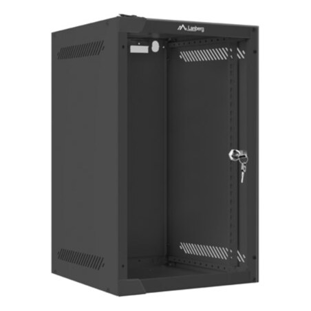 Lanberg WF10-2309-10B armario rack 9U Bastidor de pared Negro