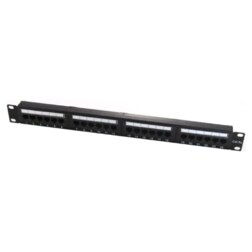 WP 19" Patch Panel Cat.6a UTP 24 RJ45 ports 1U
