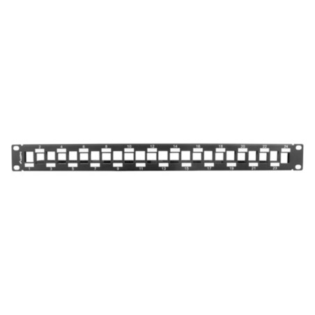 Lanberg PPKS-1224-B panel de parcheo 1U
