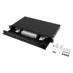 Lanberg FOP1-24SS-LDB panel de parcheo 1U