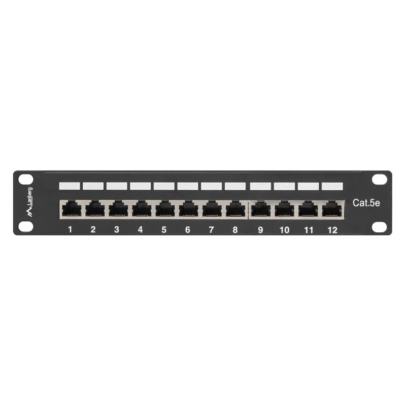 Lanberg PPF5-9012-B panel de parcheo 1U