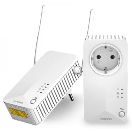 Strong Powerline 600 Duo Wi-Fi EU 600 Mbit/s Ethernet Wifi Blanco 1 pieza(s)