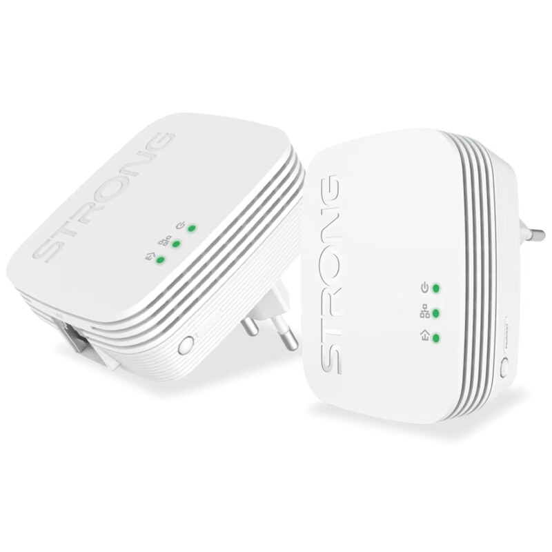 Strong Powerline 600 Duo Mini 600 Mbit/s Ethernet Blanco 2 pieza(s)