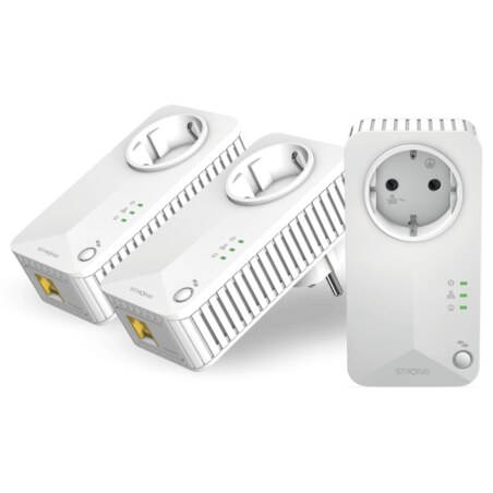 Strong Powerline 600 Triple Pack EU V2 600 Mbit/s Ethernet Blanco 3 pieza(s)