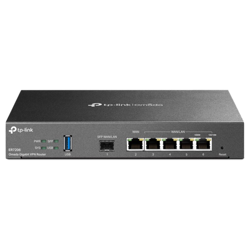 TP-Link Omada ER7206 router Gigabit Ethernet Negro