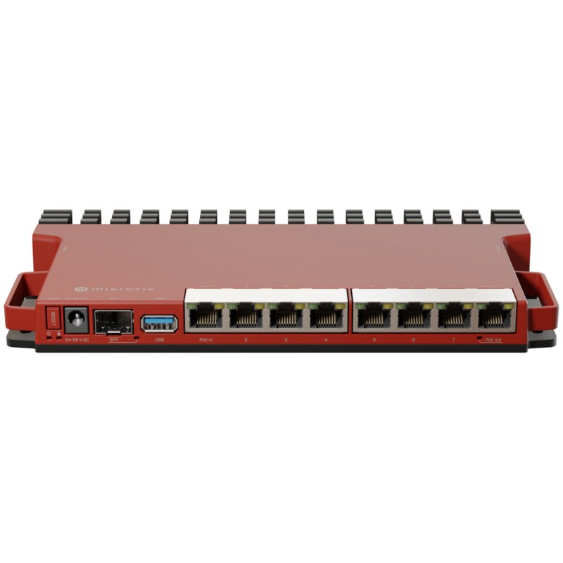 Mikrotik L009UiGS-RM router 2.5 Gigabit Ethernet, Gigabit Ethernet Rojo
