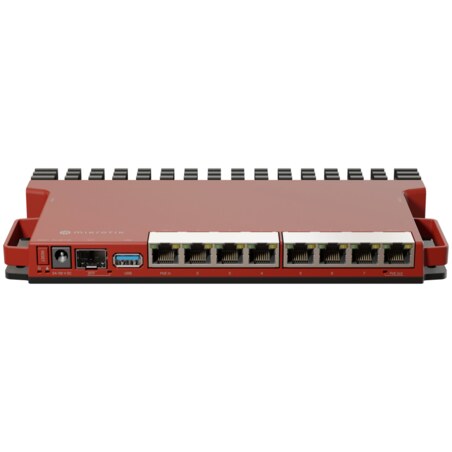 Mikrotik L009UiGS-RM router 2.5 Gigabit Ethernet, Gigabit Ethernet Rojo