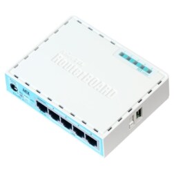 Mikrotik RB750GR3 router Gigabit Ethernet Turquesa, Blanco