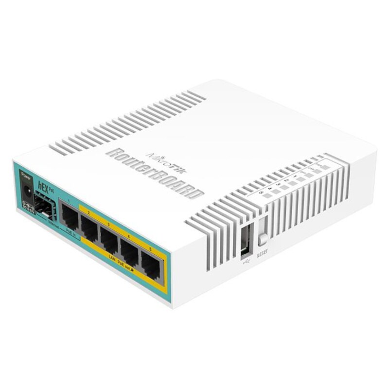 Mikrotik hEX PoE router Blanco
