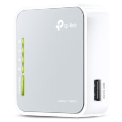 TP-Link TL-MR3020 router inalámbrico Ethernet rápido Banda única (2,4 GHz) Gris, Blanco