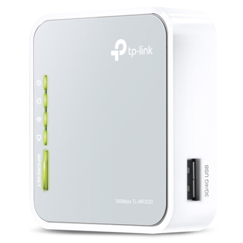 TP-Link TL-MR3020 router inalámbrico Ethernet rápido Banda única (2,4 GHz) Gris, Blanco