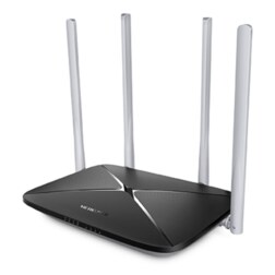 Mercusys AC12 router inalámbrico Ethernet rápido Doble banda (2,4 GHz / 5 GHz) Negro