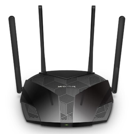 Mercusys MR80X router inalámbrico Gigabit Ethernet Doble banda (2,4 GHz / 5 GHz) Negro