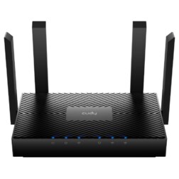 Cudy WR3000 router inalámbrico Gigabit Ethernet Doble banda (2,4 GHz / 5 GHz) Negro