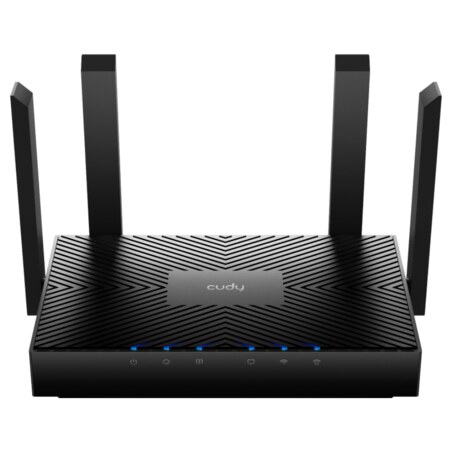 Cudy WR3000 router inalámbrico Gigabit Ethernet Doble banda (2,4 GHz / 5 GHz) Negro