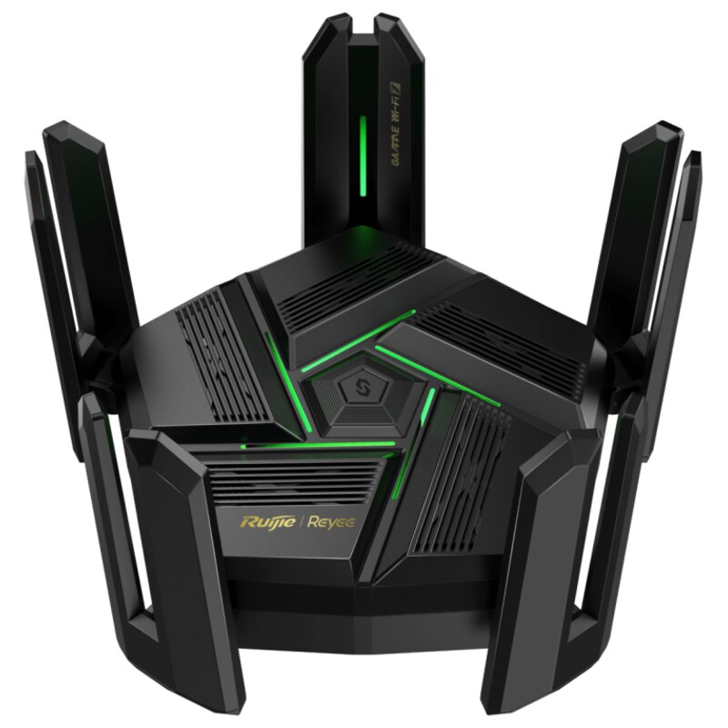 Ruijie Networks RG-EW7200BE PRO router inalámbrico Doble banda (2,4 GHz / 5 GHz) Negro