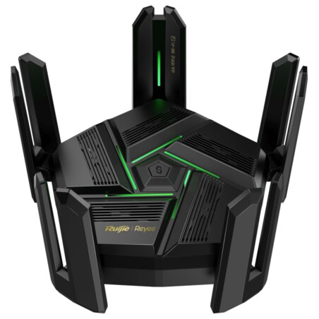 Ruijie Networks RG-EW7200BE PRO router inalámbrico Doble banda (2,4 GHz / 5 GHz) Negro