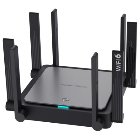 Ruijie Networks RG-EW3200GX PRO router inalámbrico Gigabit Ethernet Doble banda (2,4 GHz / 5 GHz) Negro
