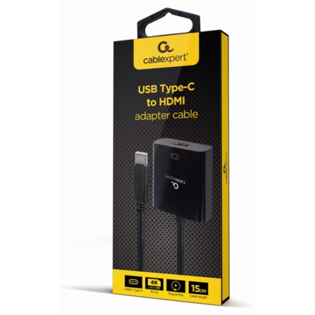 Gembird A-CM-HDMIF-03 Adaptador gráfico USB 3840 x 2160 Pixeles Negro