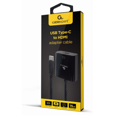 Gembird A-CM-HDMIF-04 Adaptador gráfico USB Negro