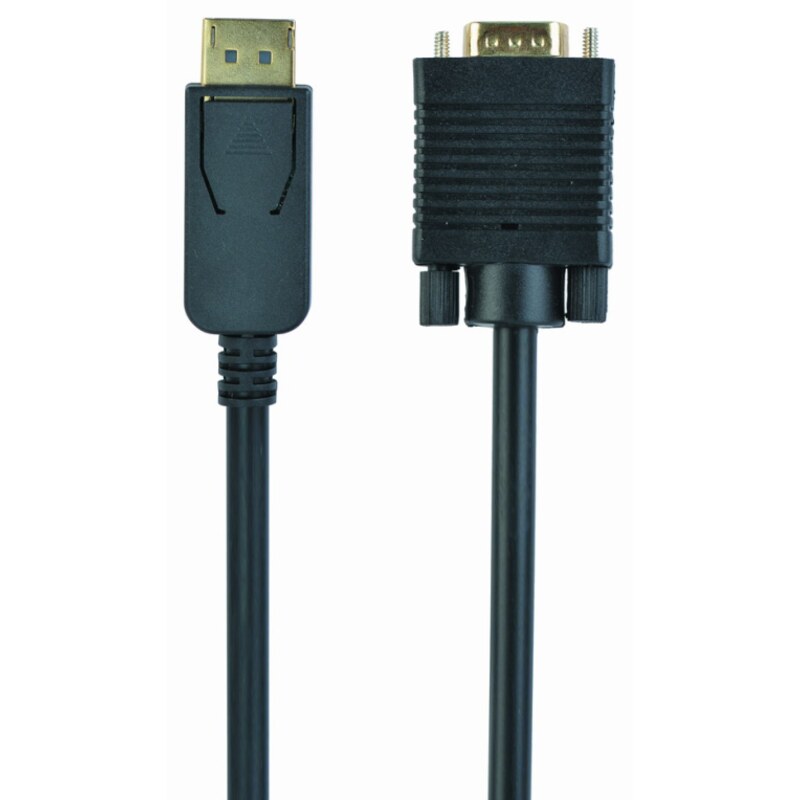 Gembird CCP-DPM-VGAM-6 adaptador de cable de vídeo 1,8 m VGA (D-Sub) DisplayPort Negro