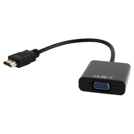 Gembird A-HDMI-VGA-03 adaptador de cable de vídeo 0,15 m HDMI tipo A (Estándar) VGA (D-Sub) Negro