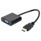 Gembird A-HDMI-VGA-04 adaptador de cable de vídeo 0,15 m VGA (D-Sub) HDMI tipo A (Estándar) Negro