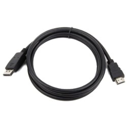 Gembird DisplayPort - HDMI, 1.8m 1,8 m HDMI tipo A (Estándar) Negro