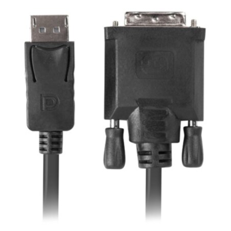 Lanberg CA-DPDV-10CU-0018-BK adaptador de cable de vídeo 1,8 m DisplayPort DVI-D Negro