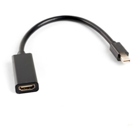 Lanberg AD-0005-BK adaptador de cable de vídeo 0,2 m Mini DisplayPort HDMI tipo A (Estándar) Negro