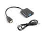 Lanberg AD-0017-BK adaptador de cable de vídeo 0,2 m VGA (D-Sub) HDMI tipo A (Estándar) Negro
