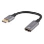 Lanberg AD-DP-HD-02 adaptador de cable de vídeo 0,2 m DisplayPort HDMI Plata