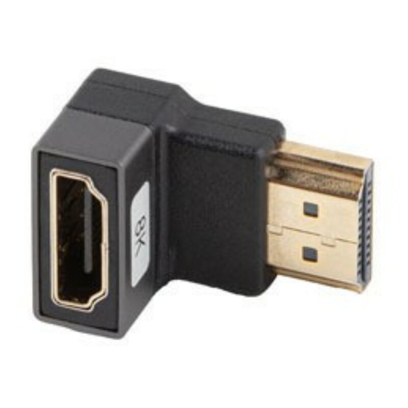 Lanberg AD-HDMI-07 adaptador de cable de vídeo HDMI tipo A (Estándar) Negro, Plata