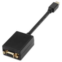 AISENS A125-0135 adaptador de cable de vídeo 0,15 m Mini DisplayPort VGA Negro