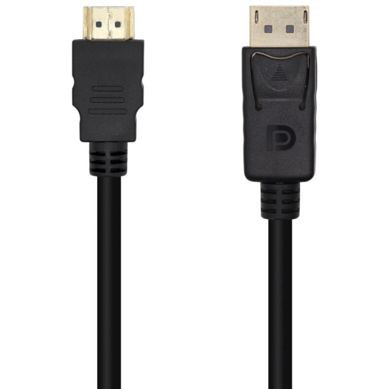AISENS Cable Conversor DisplayPort A HDMI, DP/M-HDMI/M, Negro, 3.0m