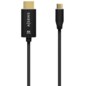 AISENS Cable Conversor Aluminio USB-C A HDMI 2.1 8k@60Hz, USB-C/M-HDMI/M, Negro, 1.0m
