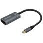 AISENS Conversor Aluminio USB-C a HDMI 4K@60Hz, USB-C/M-HDMI/H, Gris, 15cm