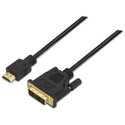 AISENS A117-0090 adaptador de cable de vídeo 1,8 m HDMI tipo A (Estándar) DVI 18+1 Negro