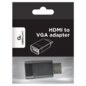 Gembird A-HDMI-VGA-001 cambiador de género para cable Negro