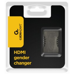 Gembird A-HDMI-FF cambiador de género para cable Negro