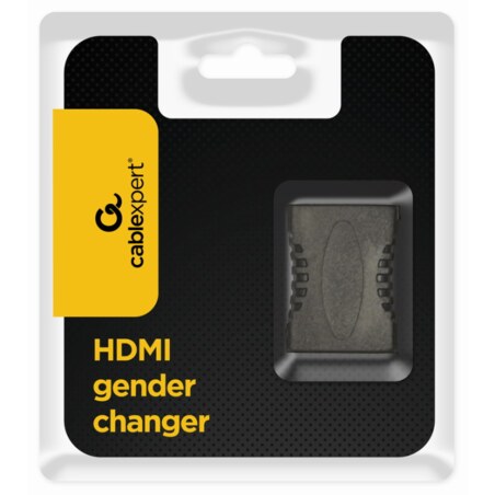 Gembird A-HDMI-FF cambiador de género para cable Negro