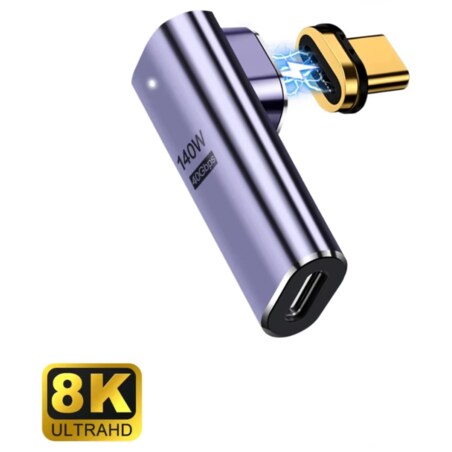 Ewent EC1049 cambiador de género para cable USB-C Púrpura