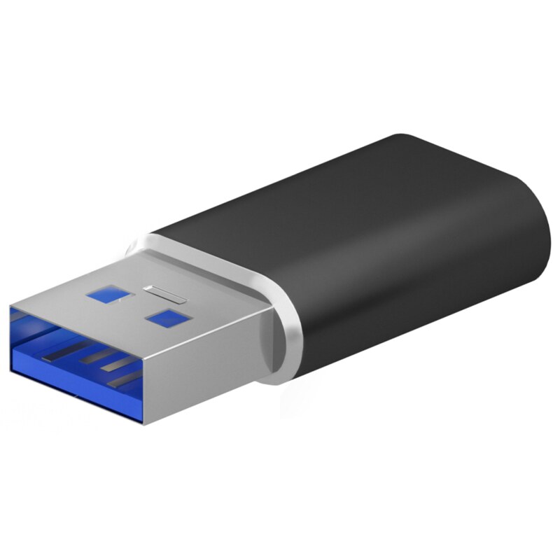 AISENS Mini Adaptador USB 3.2 Gen2 / USB 2.0 3A, Tipo USB-C/H-A/M, Negro