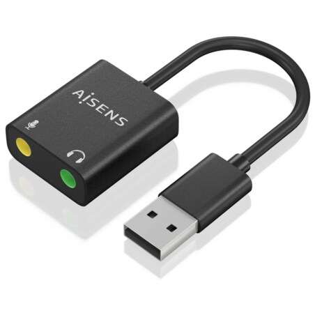 AISENS A106-0769 cambiador de género para cable 2x 3.5 mm