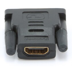 Gembird A-HDMI-DVI-2 cambiador de género para cable Negro