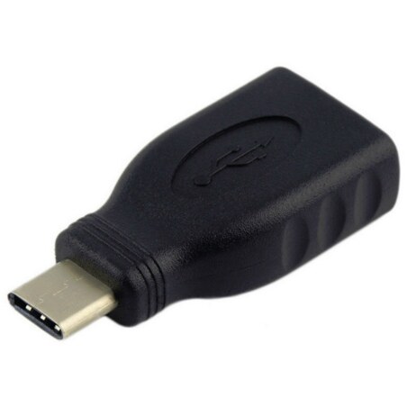 AISENS A108-0323 cambiador de género para cable USB-C USB-A Negro