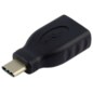 AISENS A108-0323 cambiador de género para cable USB-C USB-A Negro