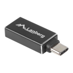 Lanberg AD-UC-UA-02 cambiador de género para cable USB 3.0 Type C USB 3.0 Type A Negro