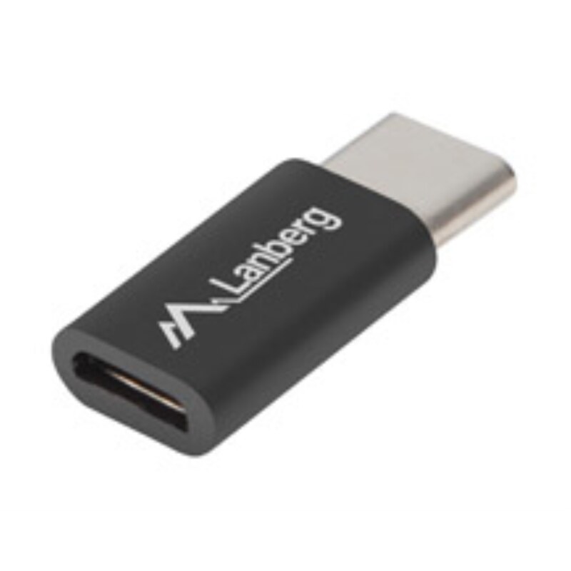 Lanberg AD-UC-UM-02 cambiador de género para cable USB 2.0 Type C Micro-USB 2.0 Type B Negro